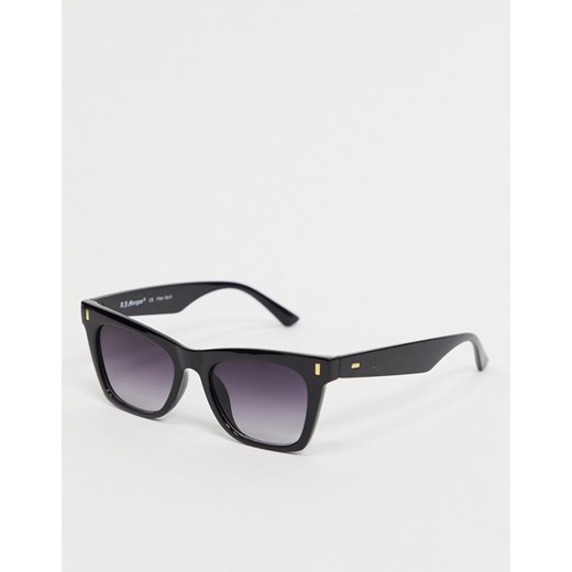 AJ Morgan – Czarne okulary przeciwsłoneczne typu kocie oko-Czarny