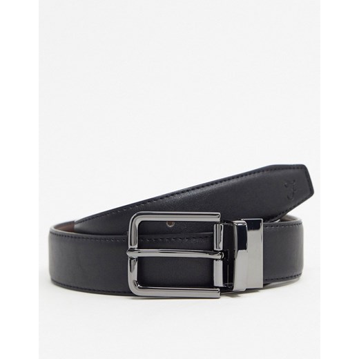 Farah – Brązowo-czarny pasek dwustronny o szerokości 30 mm