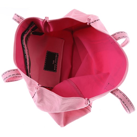 Różowa shopper bag Marc Jacobs na ramię 