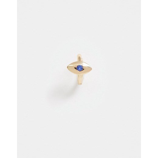 ASOS DESIGN – Jeden kolczyk w złotym odcieniu z kryształem Swarovski
