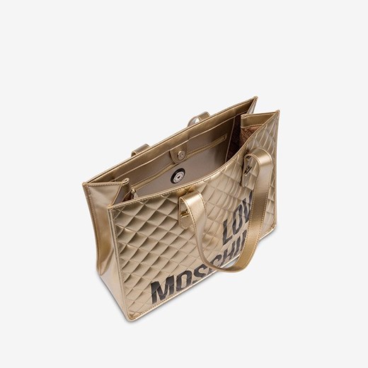 Shopper bag Love Moschino na ramię pikowana wielokolorowa elegancka 