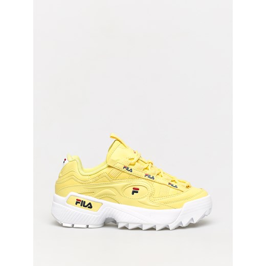 Fila buty sportowe damskie skórzane żółte 