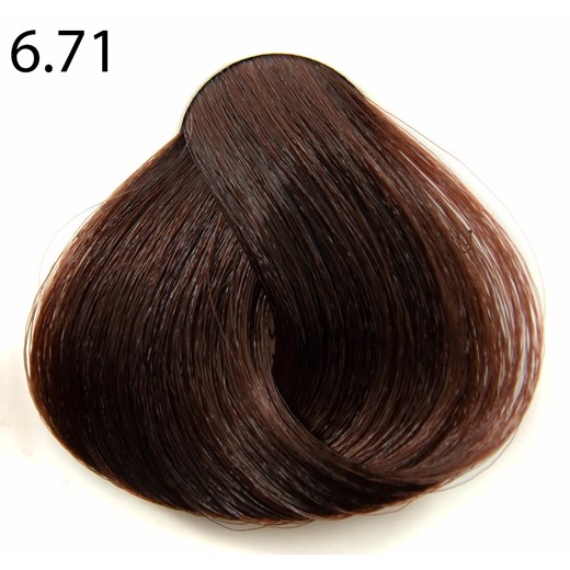 Profesjonalna farba do włosów RR Line 100 ml 6.71 chłodny brązowy ciemny blond