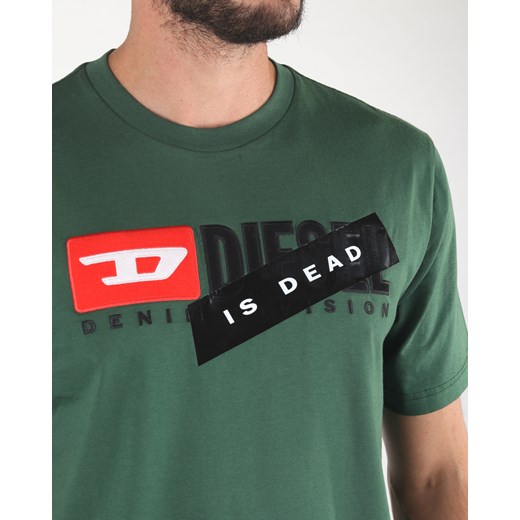 Diesel T-Just-Division Koszulka Zielony Diesel  L okazja BIBLOO 