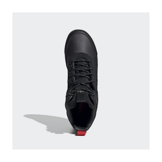Buty zimowe męskie Adidas skórzane czarne sportowe 