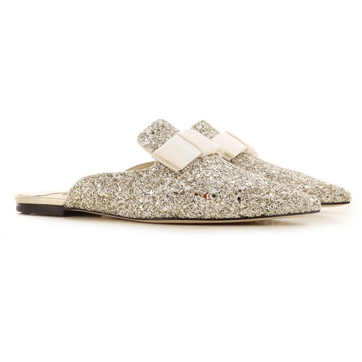 Klapki damskie Jimmy Choo na lato bez zapięcia