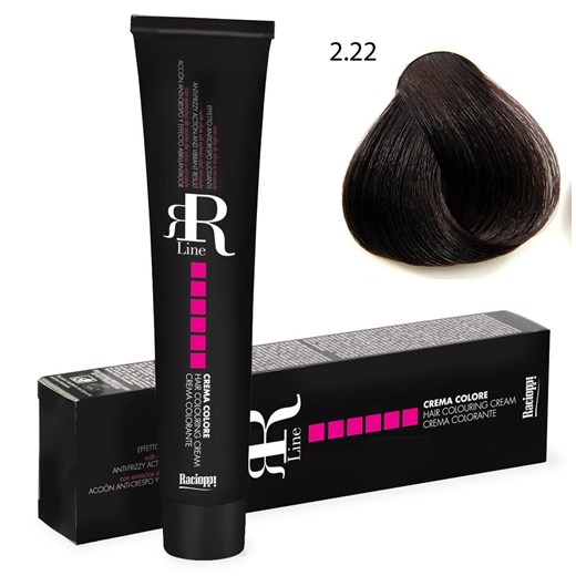 Profesjonalna farba do włosów RR Line 100 ml 2.22 brąz intensywnie fioletowy