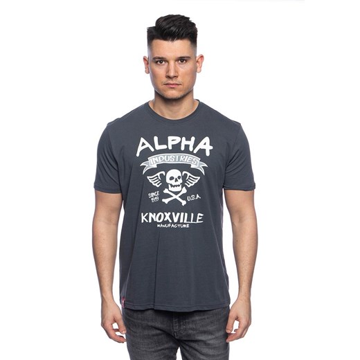 T-shirt męski Alpha Industries na wiosnę z krótkimi rękawami 