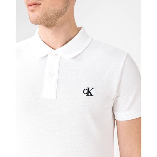 Calvin Klein Polo Koszulka Biały