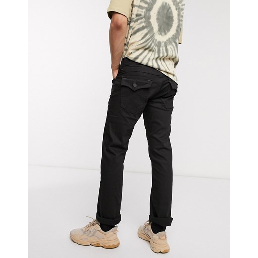 True Religion – Ricky – Jeansy o prostym kroju-Czarny  True Religion W34 L32 okazja Asos Poland 