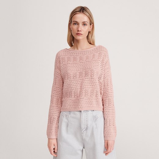 Sweter damski różowy Reserved 