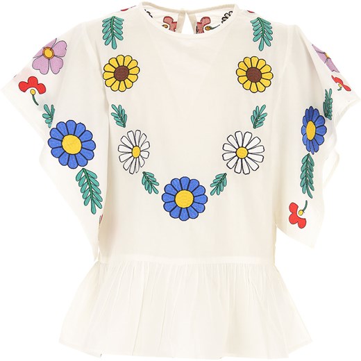 Stella McCartney Koszule Dziecięce dla Dziewczynek, biały, Bawełna, 2019, 10Y 12Y 14Y