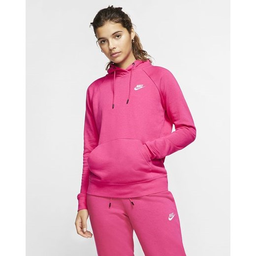 Bluza damska z kapturem Sportswear Essential Nike (różowa) Nike  S promocyjna cena SPORT-SHOP.pl 