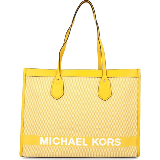 Michael Kors Shopperka Bay | z dodatkiem skóry  Michael Kors uniwersalny Gomez Fashion Store