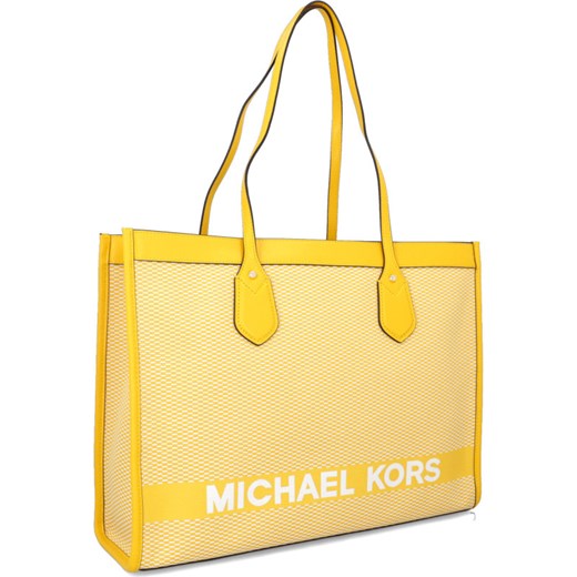 Michael Kors Shopperka Bay | z dodatkiem skóry  Michael Kors uniwersalny Gomez Fashion Store