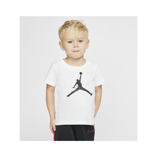 T-shirt z krótkim rękawem dla niemowląt Jordan Jumpman (12–24 M) - Biel