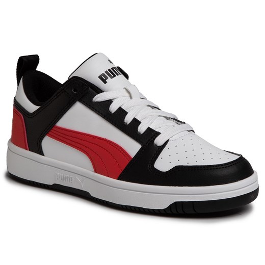 Sneakersy PUMA - Rebound Layup Lo Sl Jr 370490 07 Puma White/Puma Black/Red