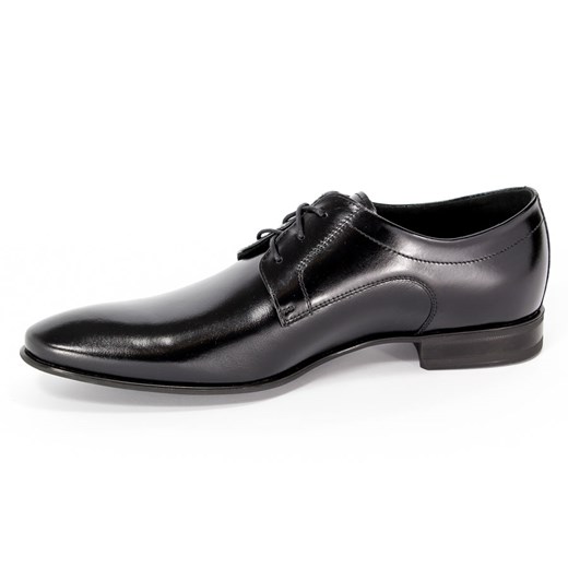 Buty eleganckie męskie Pilpol sznurowane czarne 