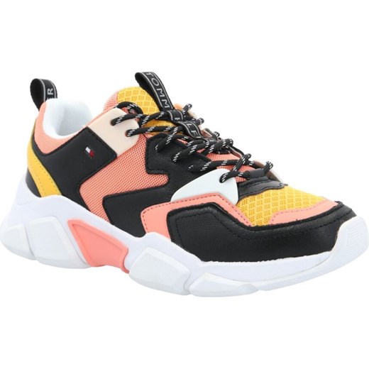 Buty sportowe damskie Tommy Hilfiger sznurowane bez wzorów