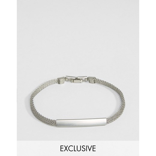 DesignB London – Bransoletka z łańcuchem w kolorze srebra-Srebrny