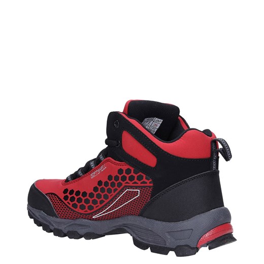 Czerwone buty trekkingowe męskie Casu sportowe wiązane 