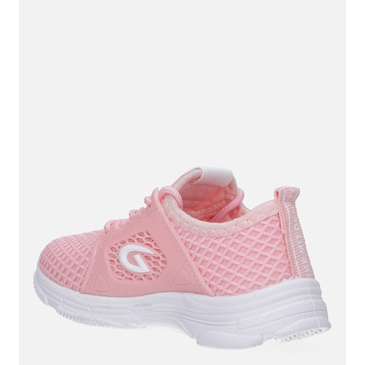 Buty sportowe dziecięce różowe Casu wiązane bez wzorów 