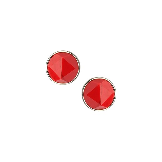 Red marbled studs dorothy-perkins czerwony 