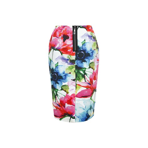 Spódnica Moda Su midi w kwiaty 