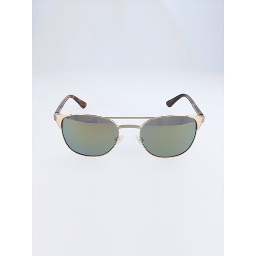 Damskie okulary przeciwsłoneczne w kolorze złoto-brązowo-zielonym