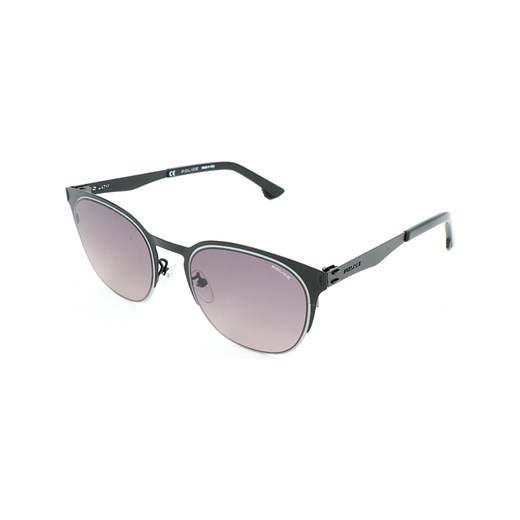 Męskie okulary przeciwsłoneczne w kolorze czarno-srebrno-fiołkowym