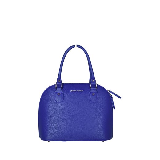 Skórzana torebka w kolorze niebieskim - (S)32 x (W)24 x (G)13 cm
