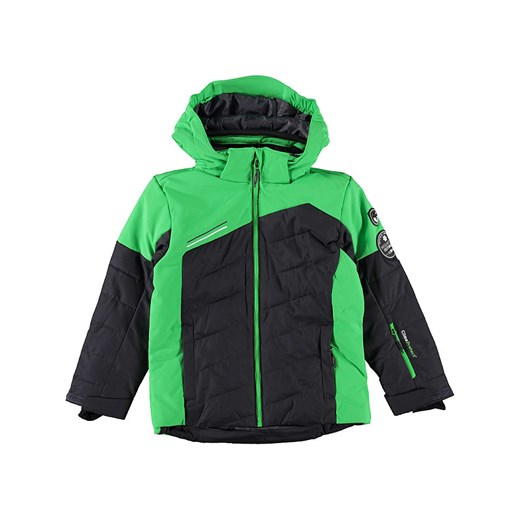 Kurtka narciarska w kolorze zielono-czarnym