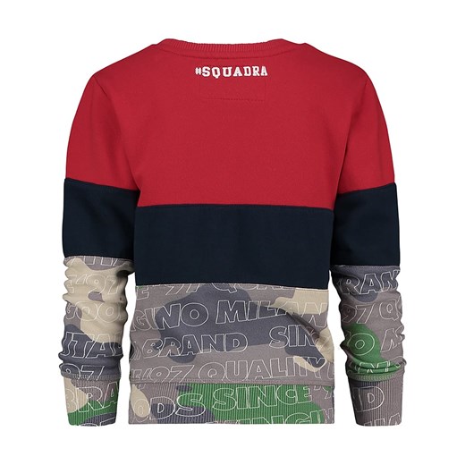 Bluza "Nices" w kolorze granatowo-czerwonym ze wzorem