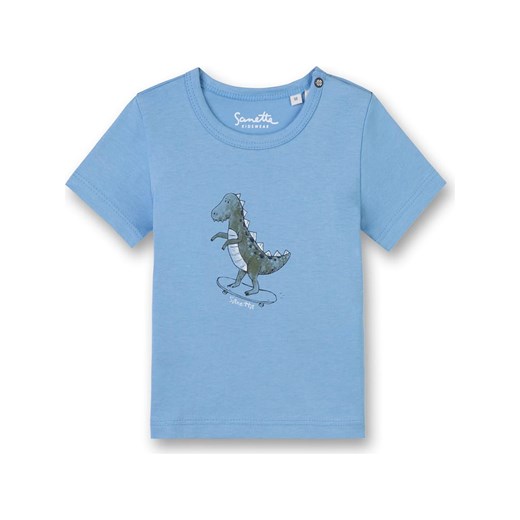 Odzież dla niemowląt Sanetta bawełniana niebieska chłopięca w nadruki 