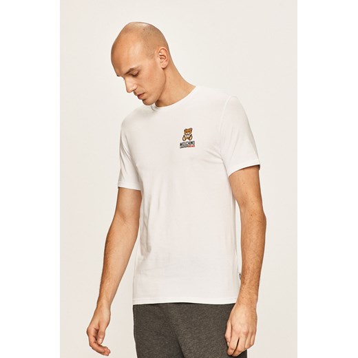 T-shirt męski Moschino biały 
