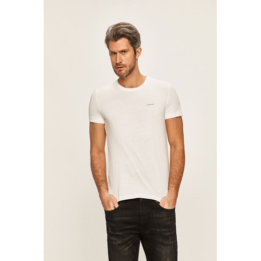 T-shirt męski biały Calvin Klein gładki 