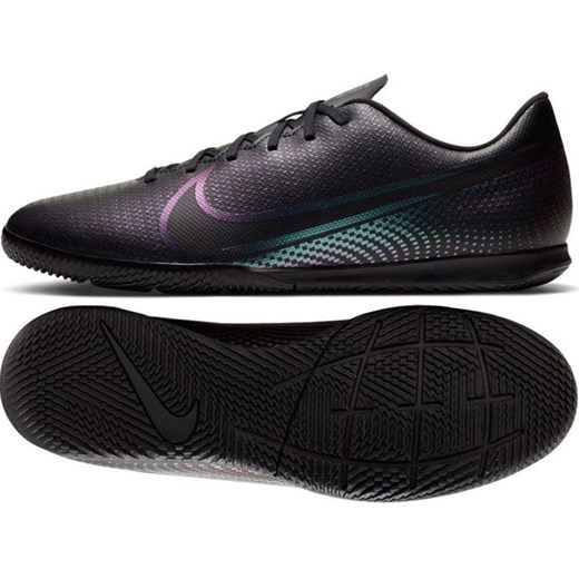 Czarne buty sportowe męskie Nike mercurial ze skóry 