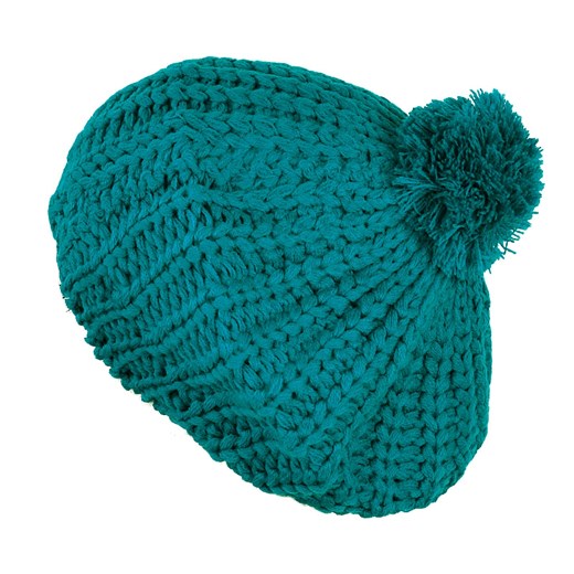 Beret z pomponem szaleo turkusowy beret