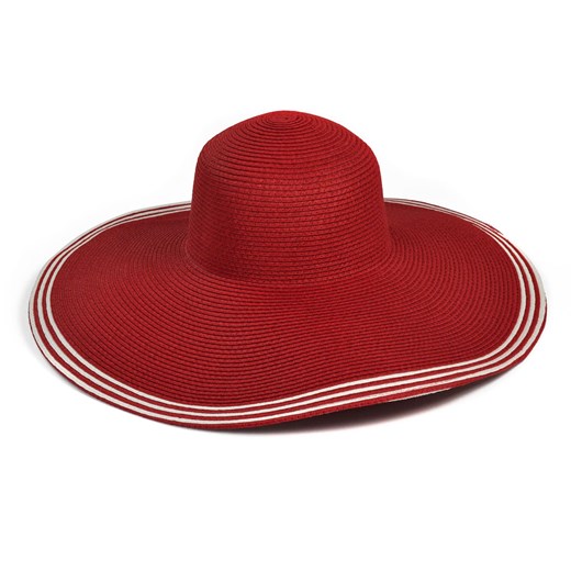 Duże kapelusz i 3 paseczki szaleo czerwony kapelusz