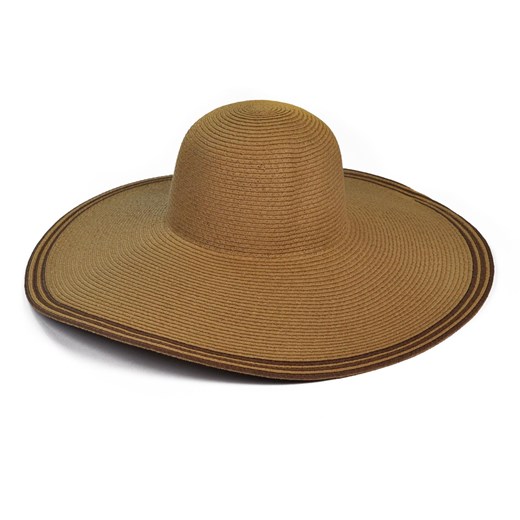 Duże kapelusz i 3 paseczki szaleo brazowy kapelusz