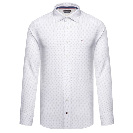 Tommy Hilfiger koszula męska bez wzorów z długim rękawem elegancka