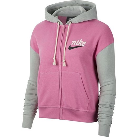 Nike bluza damska jesienna różowa krótka 