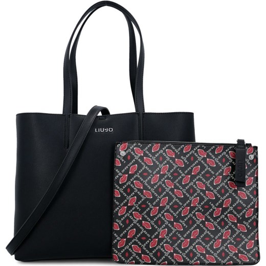 Liu Jo shopper bag bez dodatków z nadrukiem elegancka duża na ramię 