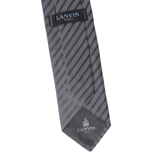Krawat szary Lanvin 