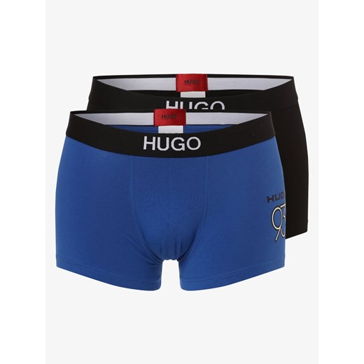 HUGO - Obcisłe bokserki męskie pakowane po 2 szt., czarny  Hugo Boss L vangraaf