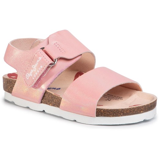 Sandały PEPE JEANS - Bio Iris Kids PGS90153 Pink 325  Pepe Jeans 30 eobuwie.pl