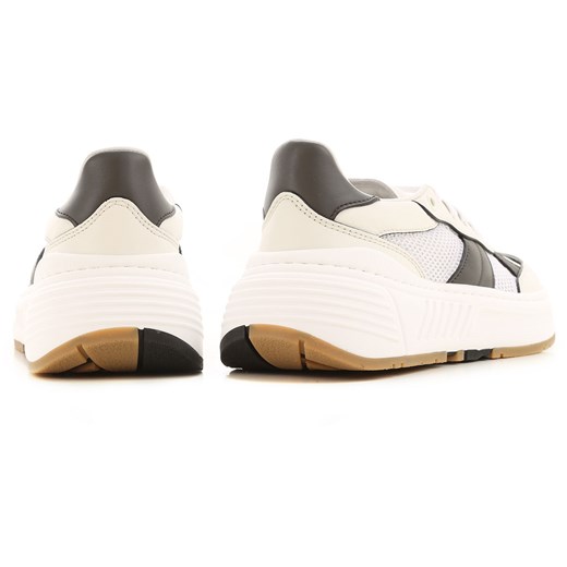 Buty sportowe damskie Bottega Veneta w stylu młodzieżowym sznurowane bez wzorów na wiosnę na platformie 
