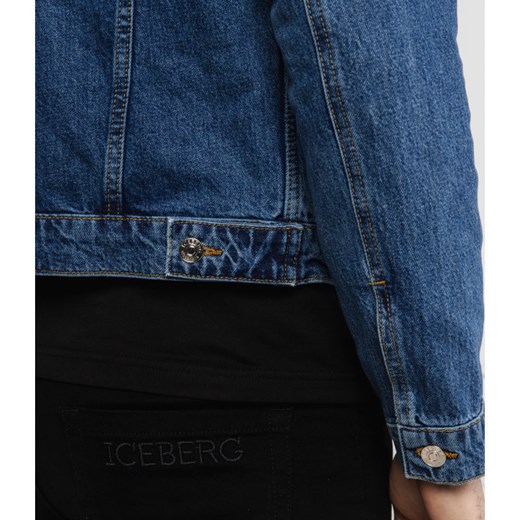 Kurtka męska Iceberg bez wzorów z jeansu 