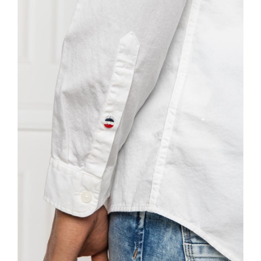 Koszula męska Tommy Jeans z długim rękawem bez wzorów casual 
