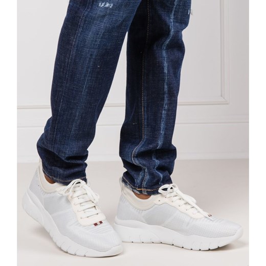 Bally buty sportowe męskie białe na wiosnę sznurowane 